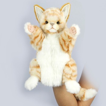 Hansa® | Рудий кіт, іграшка на руку, 30 см, реалістична м'яка іграшка Hansa Toys (7182)