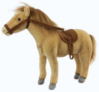 Hansa® | М'яка іграшка HANSA Кінь з сідлом, 37см (беж.) (5810)